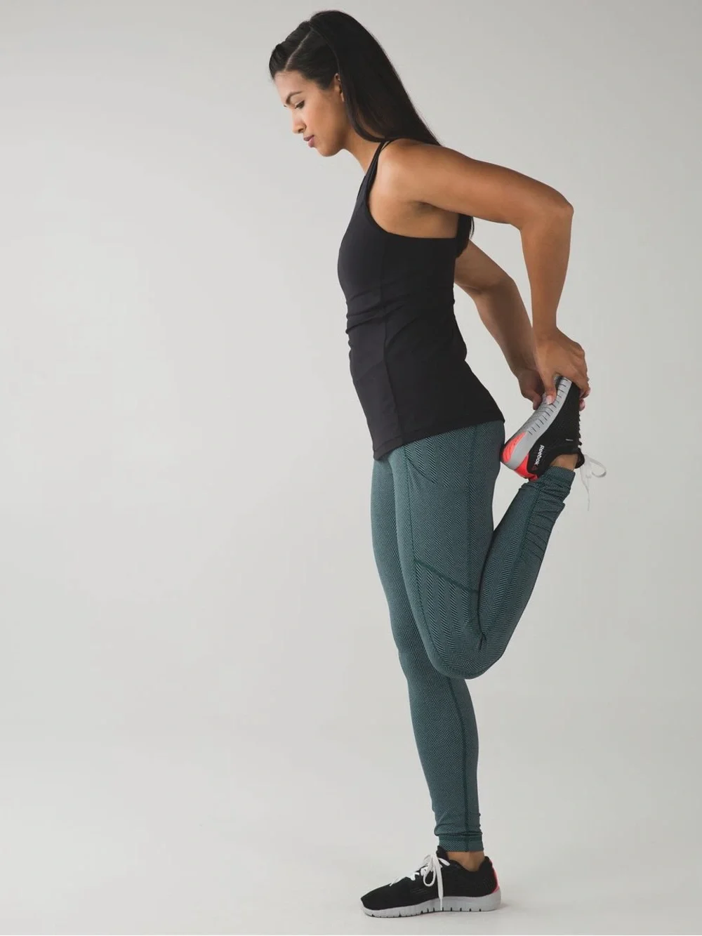 lululemon athletica Teal Textured High-Rise Leggings